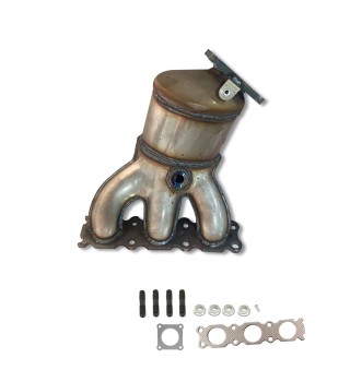 Catalytic Converter with Integrated Exhaust Manifold