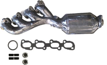 Catalytic Converter with Integrated Exhaust Manifold