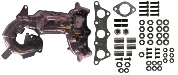 Catalytic Converter with Integrated Exhaust Manifold