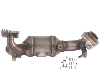 Catalytic Converter with Integrated Exhaust Manifold