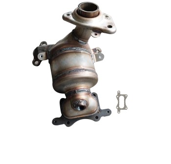 Catalytic Converter with Integrated Exhaust Manifold