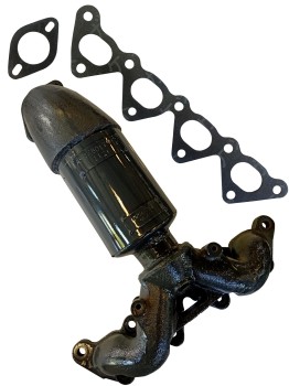 Catalytic Converter with Integrated Exhaust Manifold