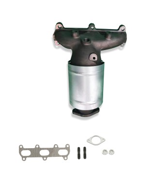 Catalytic Converter with Integrated Exhaust Manifold