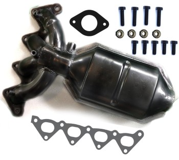 Catalytic Converter with Integrated Exhaust Manifold
