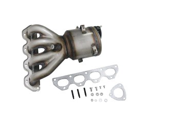 Catalytic Converter with Integrated Exhaust Manifold
