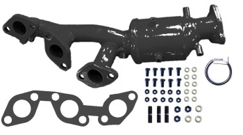 Catalytic Converter with Integrated Exhaust Manifold