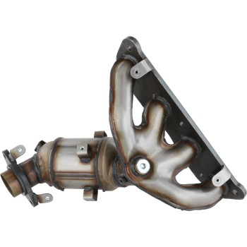 Catalytic Converter with Integrated Exhaust Manifold
