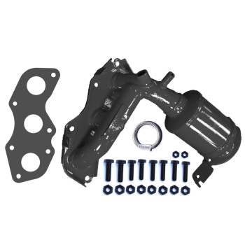 Catalytic Converter with Integrated Exhaust Manifold