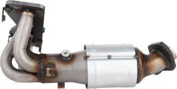 Catalytic Converter with Integrated Exhaust Manifold