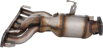 Catalytic Converter with Integrated Exhaust Manifold