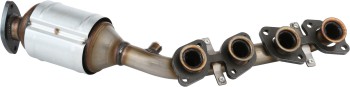 Catalytic Converter with Integrated Exhaust Manifold