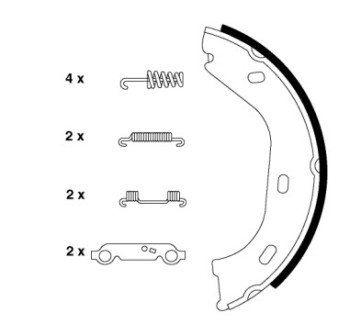 Parking Brake Shoe Set