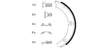 Parking Brake Shoe Set