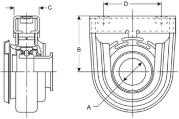 Drive Shaft Center Support Bearing
