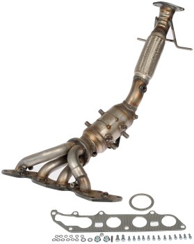Catalytic Converter with Integrated Exhaust Manifold