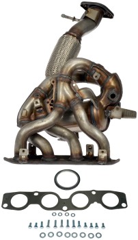 Catalytic Converter with Integrated Exhaust Manifold