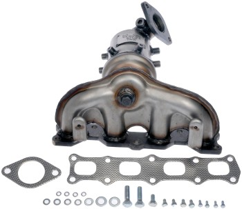 Catalytic Converter with Integrated Exhaust Manifold