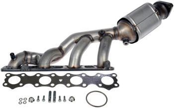 Catalytic Converter with Integrated Exhaust Manifold