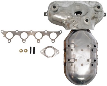 Catalytic Converter with Integrated Exhaust Manifold