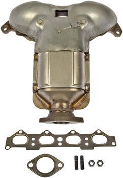 Catalytic Converter with Integrated Exhaust Manifold