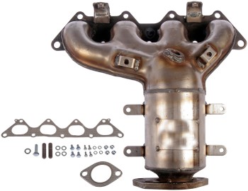 Catalytic Converter with Integrated Exhaust Manifold