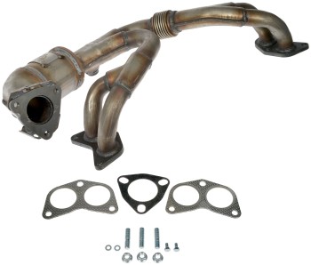 Catalytic Converter with Integrated Exhaust Manifold