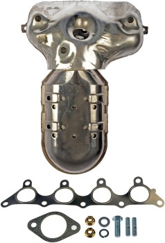 Catalytic Converter with Integrated Exhaust Manifold
