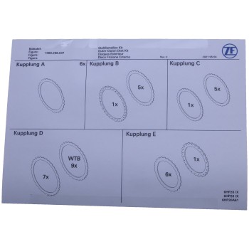 Transmission Clutch Friction Plate Kit