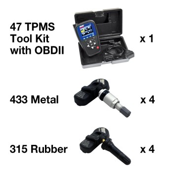 Tire Pressure Monitoring System (TPMS) Sensor Service Kit