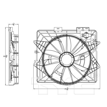 Dual Radiator and Condenser Fan Assembly