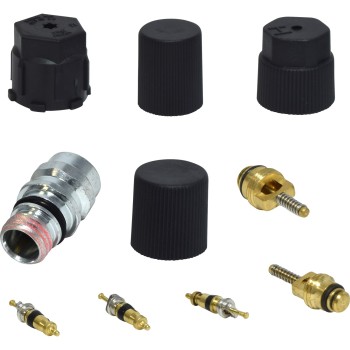 A/C System Valve Core and Cap Kit