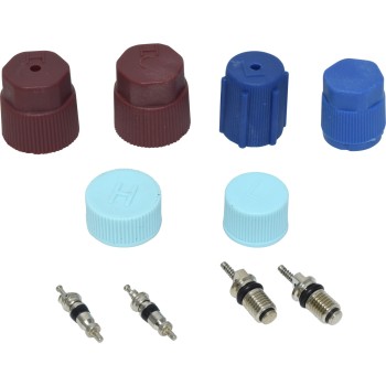 A/C System Valve Core and Cap Kit