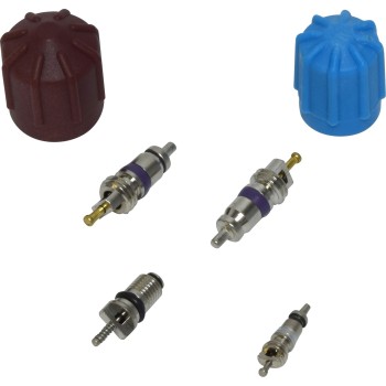 A/C System Valve Core and Cap Kit