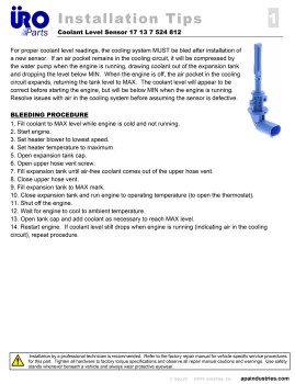 Engine Coolant Level Sensor