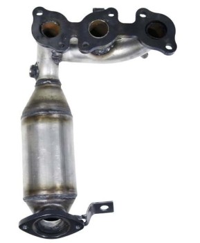 Catalytic Converter with Integrated Exhaust Manifold