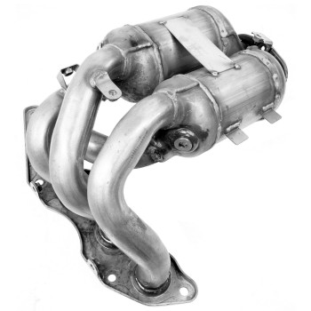 Catalytic Converter with Integrated Exhaust Manifold