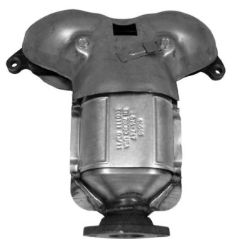 Catalytic Converter with Integrated Exhaust Manifold