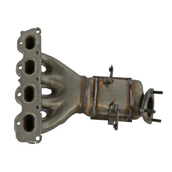 Catalytic Converter with Integrated Exhaust Manifold