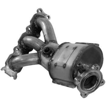 Catalytic Converter with Integrated Exhaust Manifold
