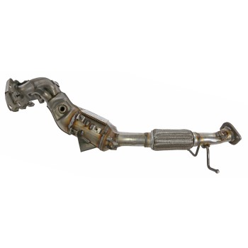 Catalytic Converter with Integrated Exhaust Manifold