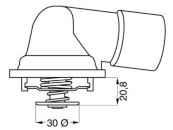 Engine Coolant Thermostat Housing Assembly