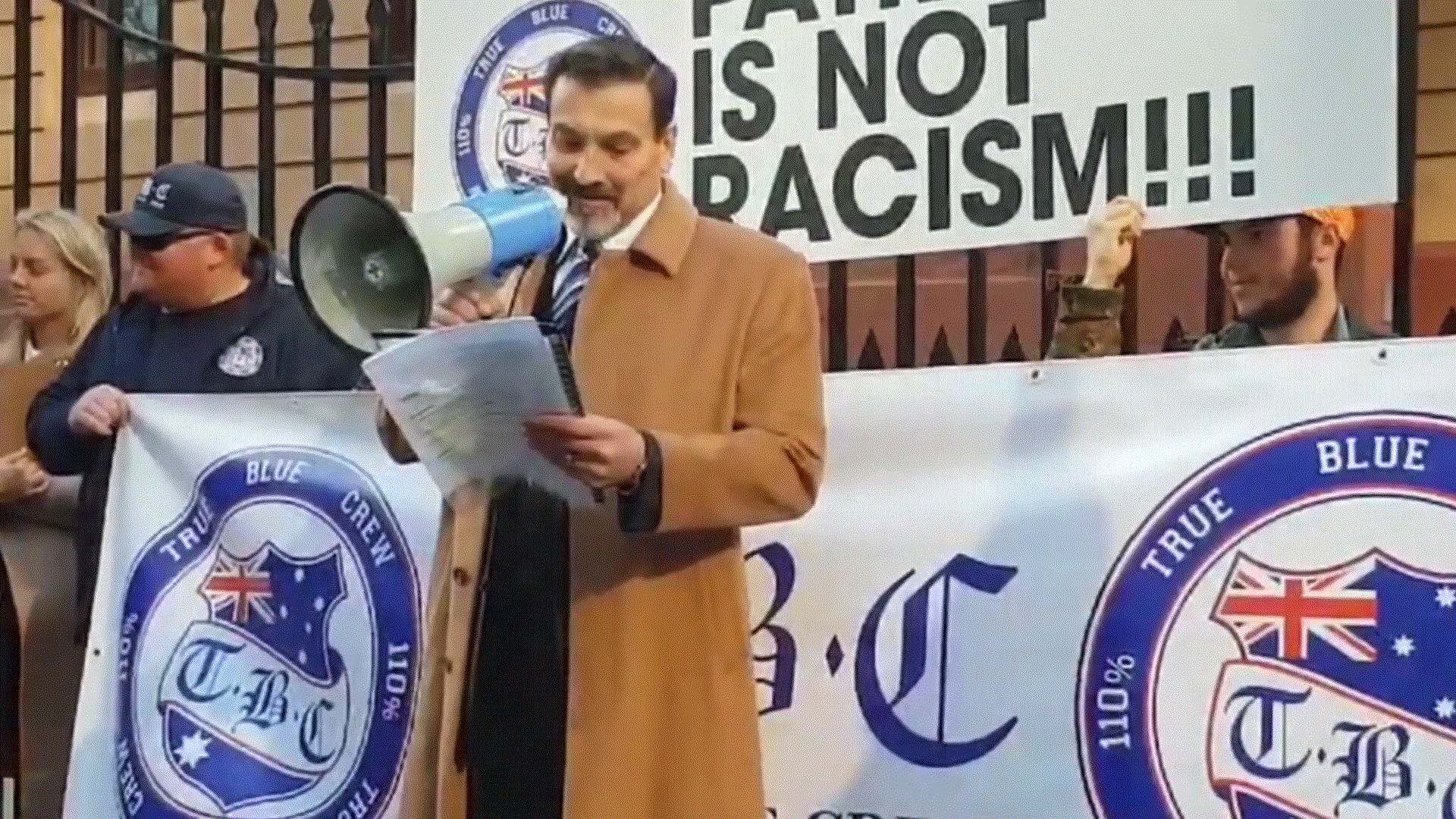 Riccardo Bosi - Speech at True Blue Crew Rally