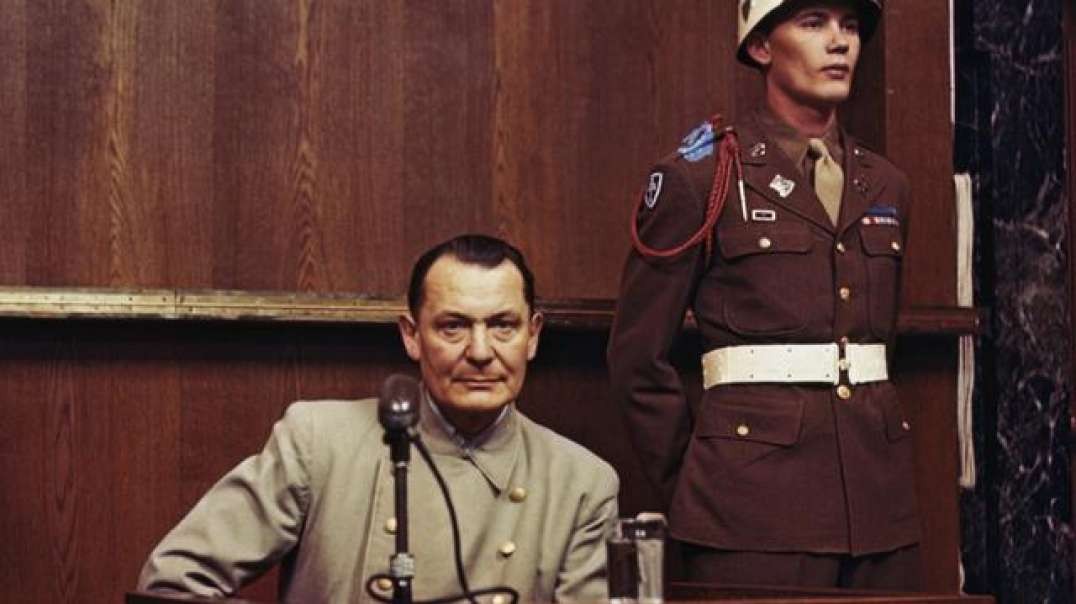 ⁣Hermann Göring - Answering Questions During Nuremburg Trial