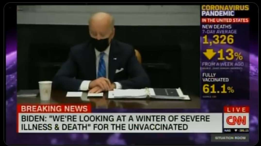 Biden - We're Looking at a Winter of Illness &  Death for the Unvaccinated