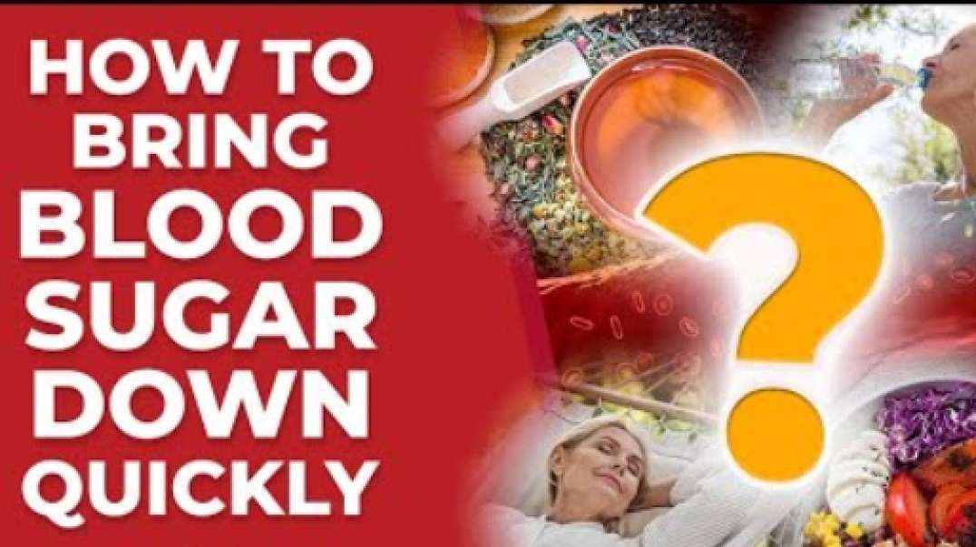 AMAZING Tips Revealed! How To Bring Blood Sugar Down Quickly