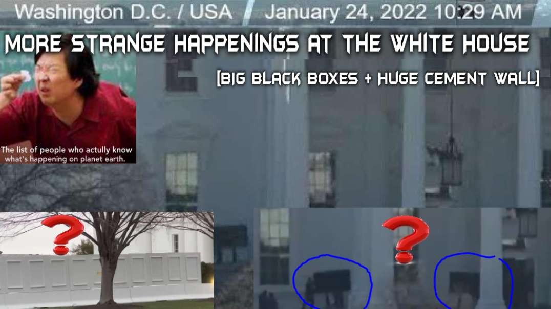 ⁣MORE Strange Happenings at the White House  [BIG Black Boxes Being Wheeled In]