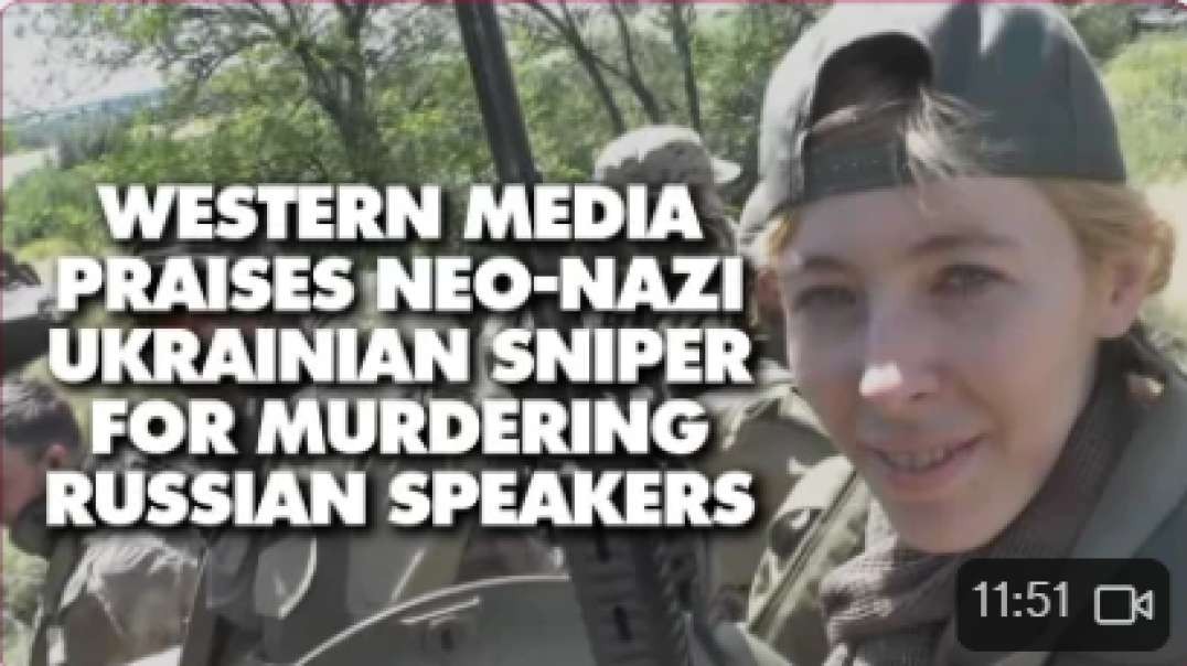 Western media glorifies Ukrainian Nazi sniper for killing Russian speakers!!!