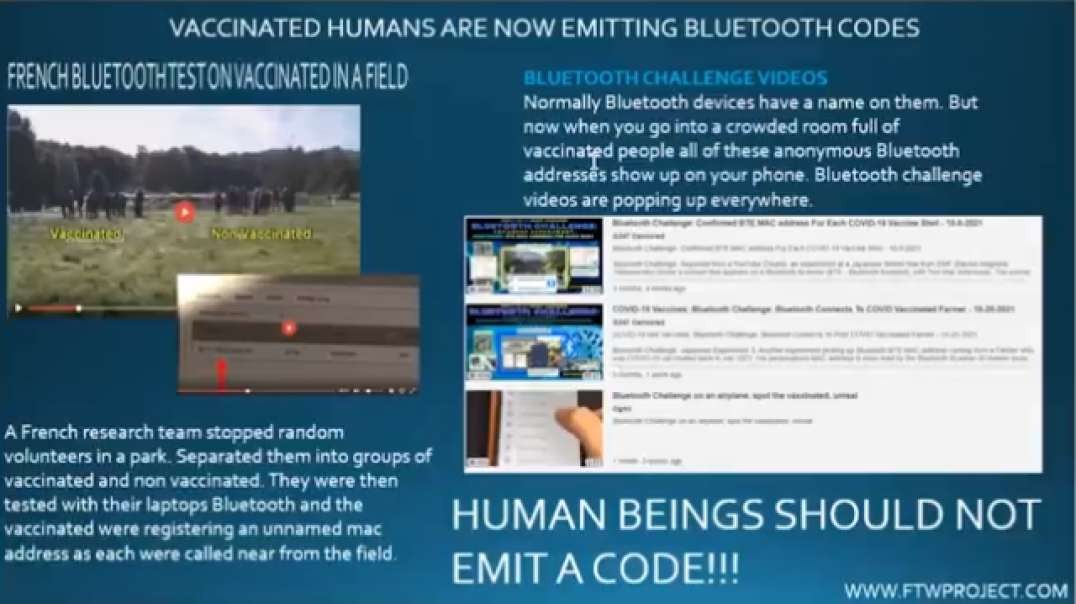 Humans Emitting Bluetooth Codes