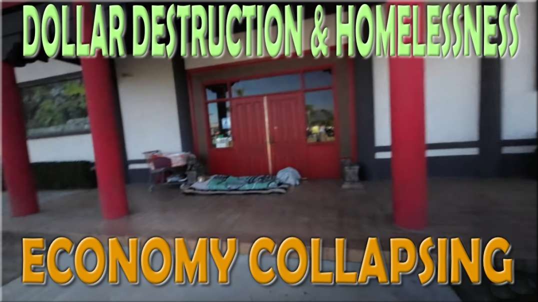 Stock Market Rescued Today By Fed - Homeless Living At Closed Banks - Dollar Destruction Continues-1