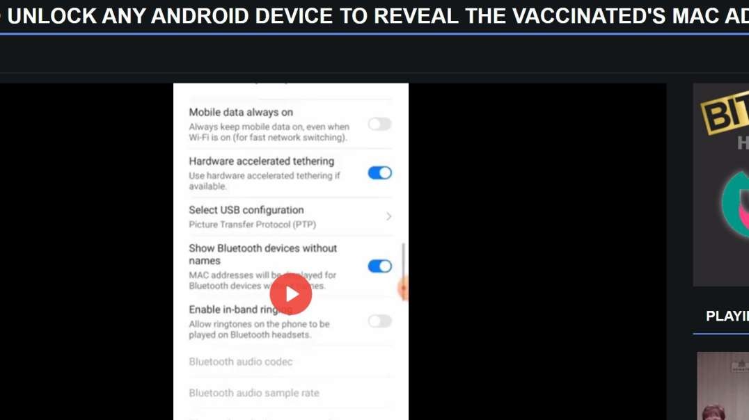 ⁣THE 'VAXXED' ARE TRACKABLE USING BLUETOOTH